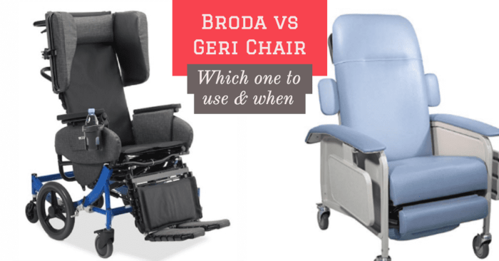 Broda chair vs geri chair