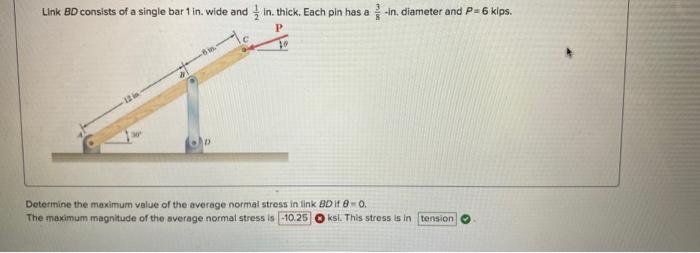 Link bd consists of a single bar