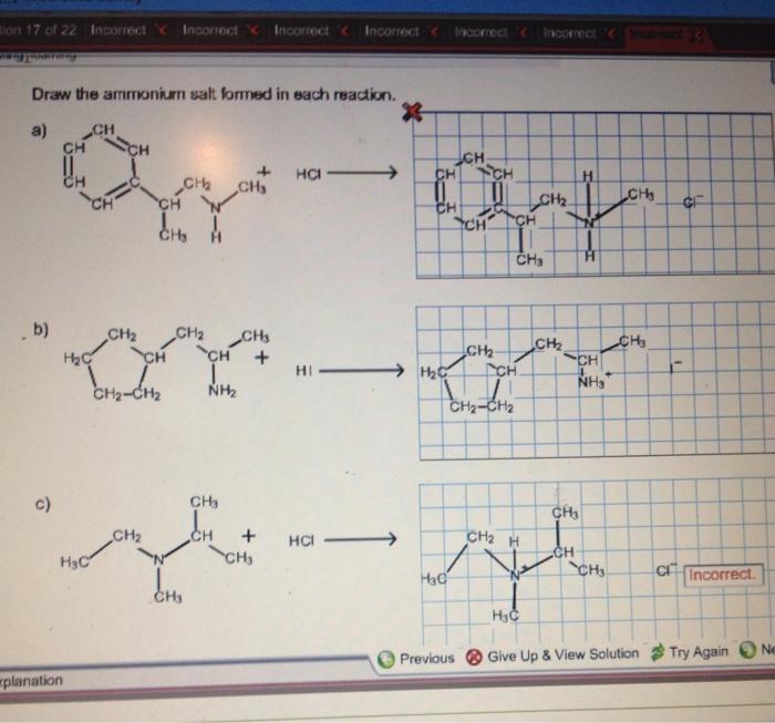 Ammonium salt draw sapling learning map formed reaction each hcl hci transcribed text show nh2 hi