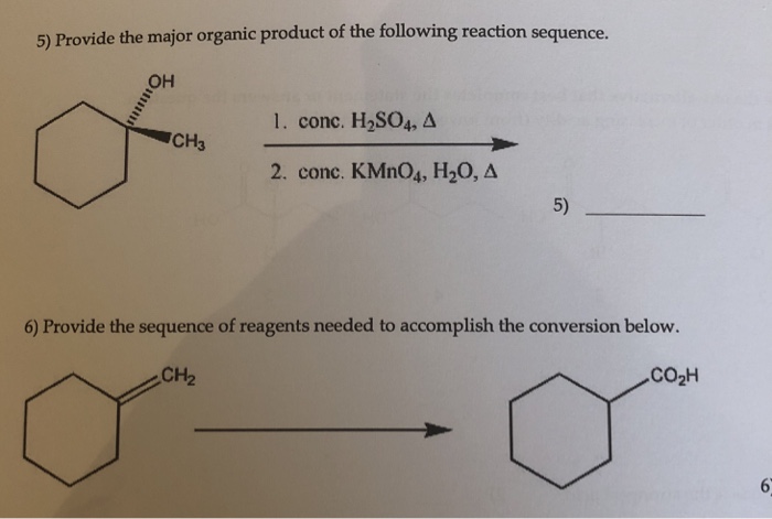 Provide the major organic product of the following reaction sequence.