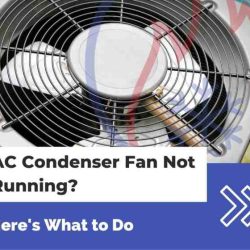 A faulty condenser fan motor will cause these symptoms