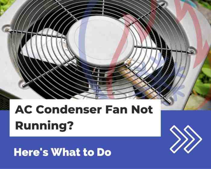 A faulty condenser fan motor will cause these symptoms