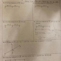 Unit 1 homework 2 segment addition postulate