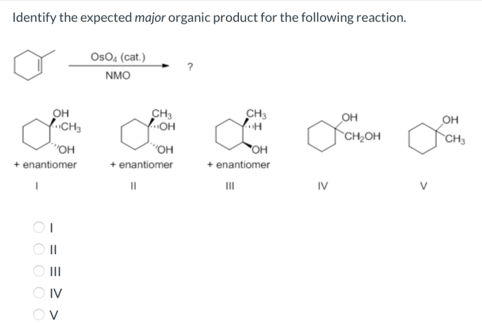 Provide the major organic product of the following reaction sequence.