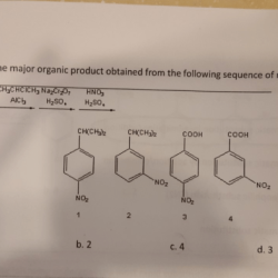 Provide the major organic product of the following reaction sequence.